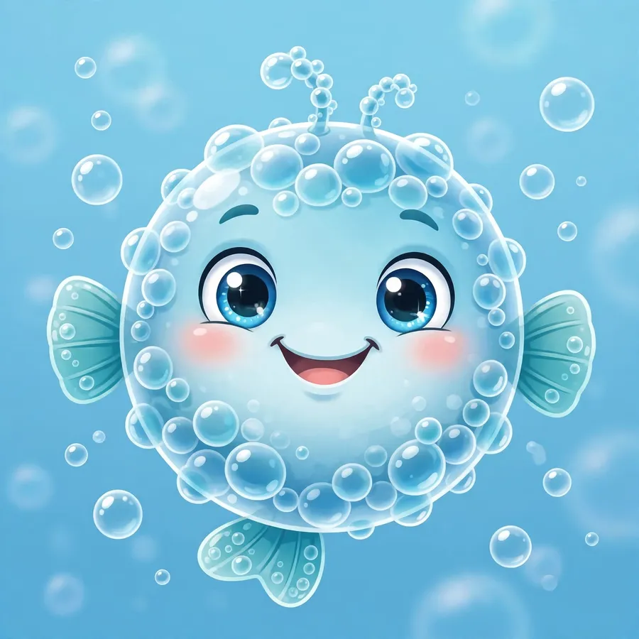 Spongebob pfp of a cute bubble fish