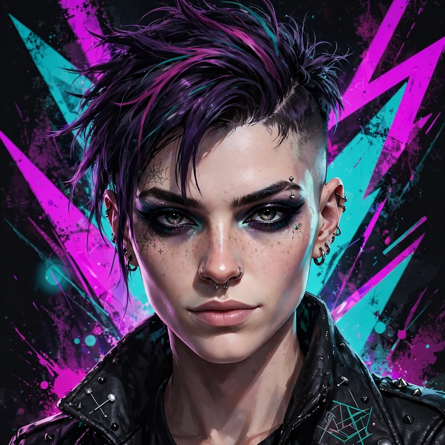 Alternative pfp: edgy character with undercut