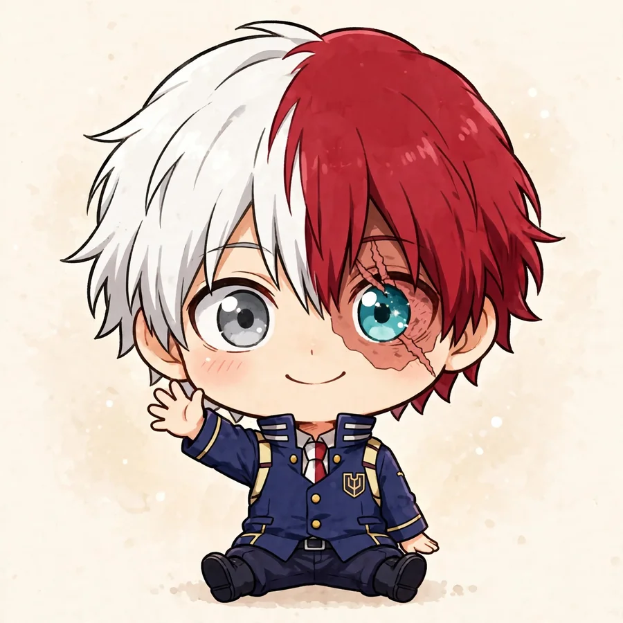 Todoroki pfp chibi: original mini snowball