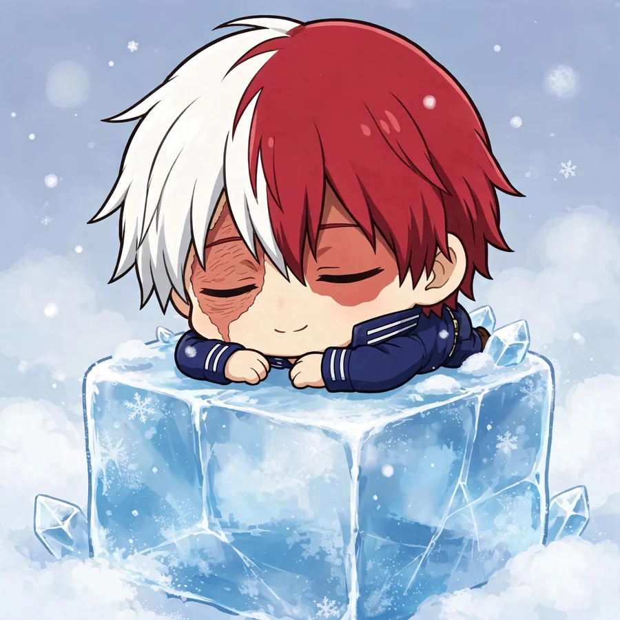 Todoroki chibi pfp: original mini nap