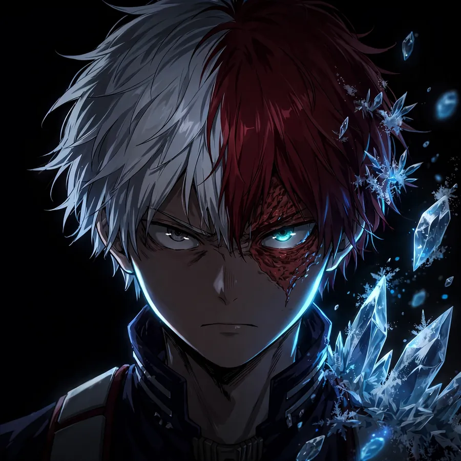 Todoroki dark pfp: original night rain