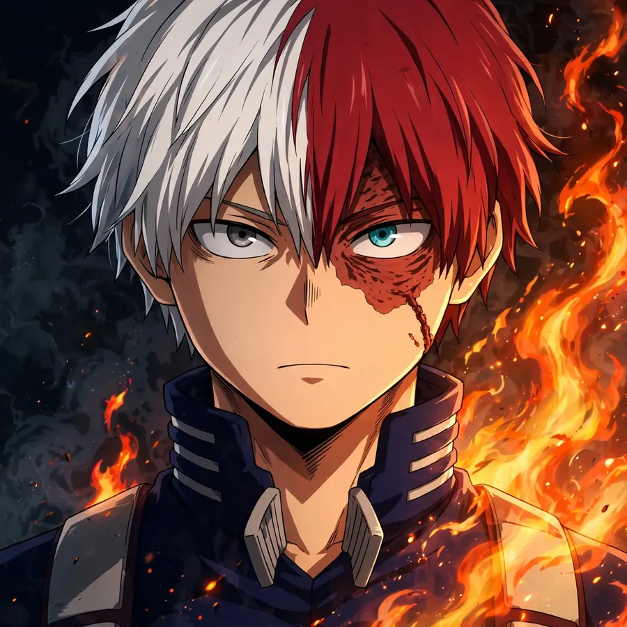 Todoroki fire pfp: original flame blast