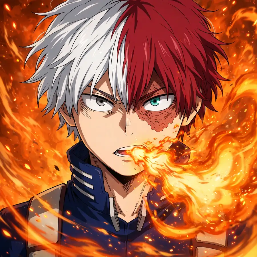 Todoroki pfp fire: original embers
