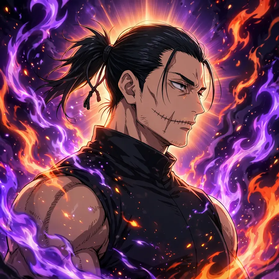 Anime pfp Toji: original poster style