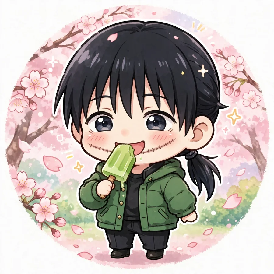 Toji pfp chibi: original mini with tool