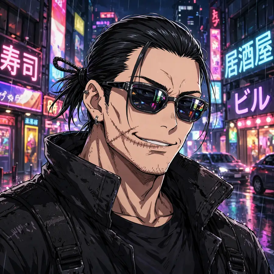 Toji pfp sunglasses: original cool close-up