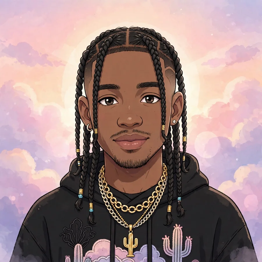 Aesthetic Travis Scott pfp: original pastel sunset