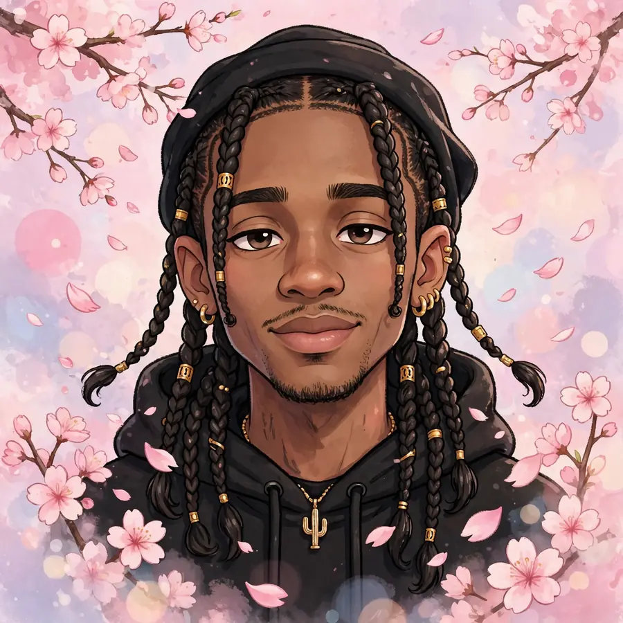 Aesthetic Travis Scott pfps: original cherry blossom