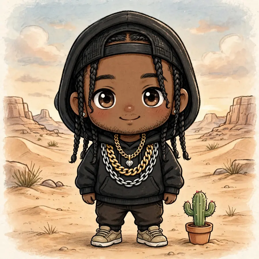 Travis Scott pfp chibi: original tiny cactus