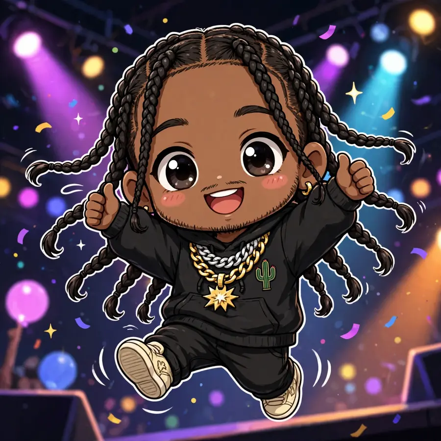 Chibi Travis Scott pfps: original tiny jumping