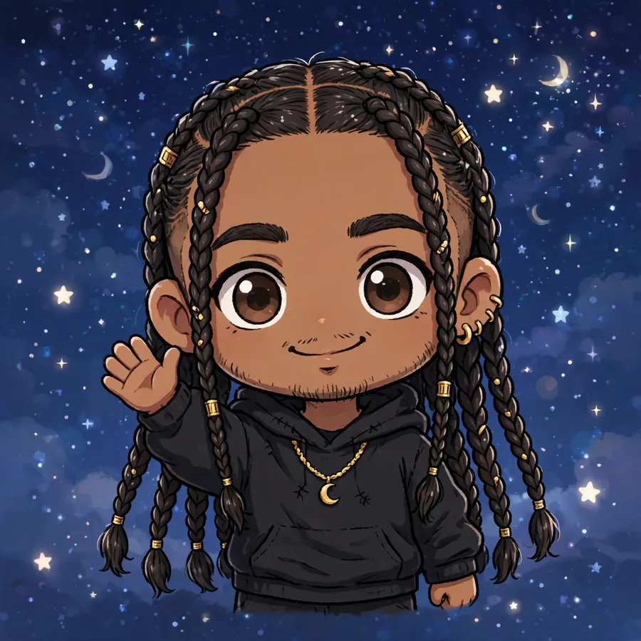 Chibi Travis Scott pfps: original tiny waving