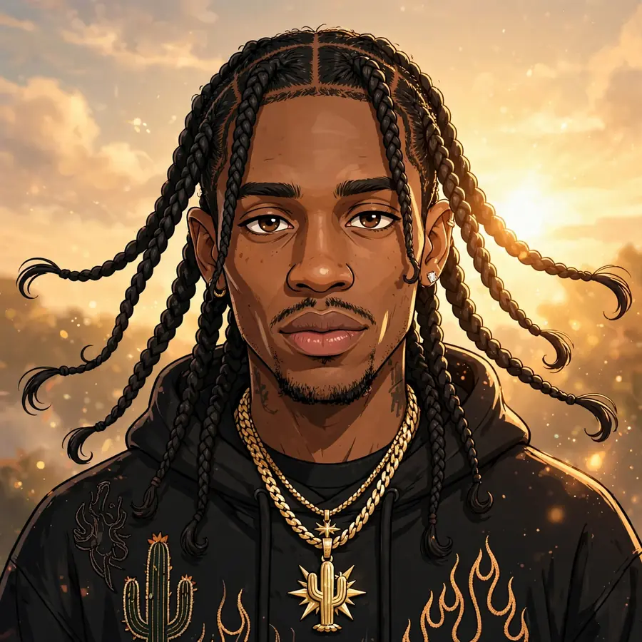 Travis Scott pfp classic: original golden hour
