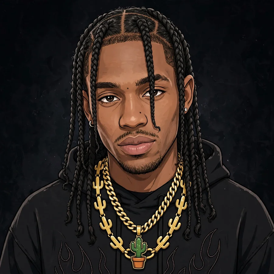 Classic Travis Scott pfps: original chain necklace