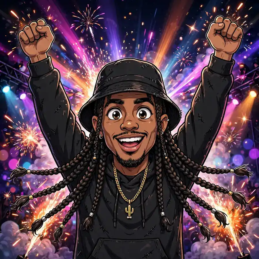 Concert Travis Scott pfp: original pyrotechnics