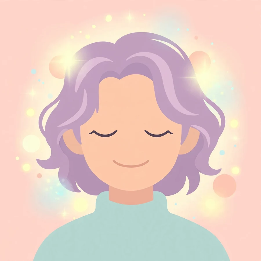 Chill pfp for tiktok: original peaceful serene closed-eyes portrait