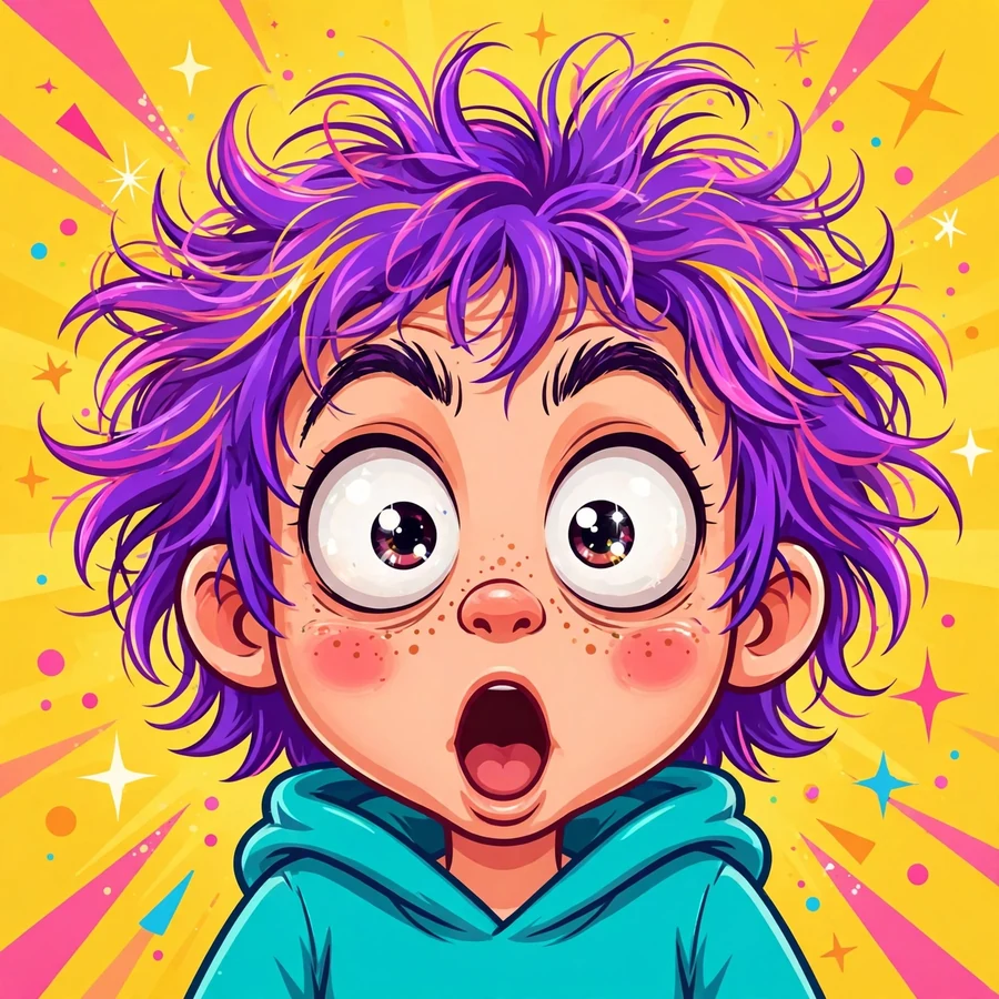 Tiktok pfp ideas funny: original surprised wide-eyed comedic portrait