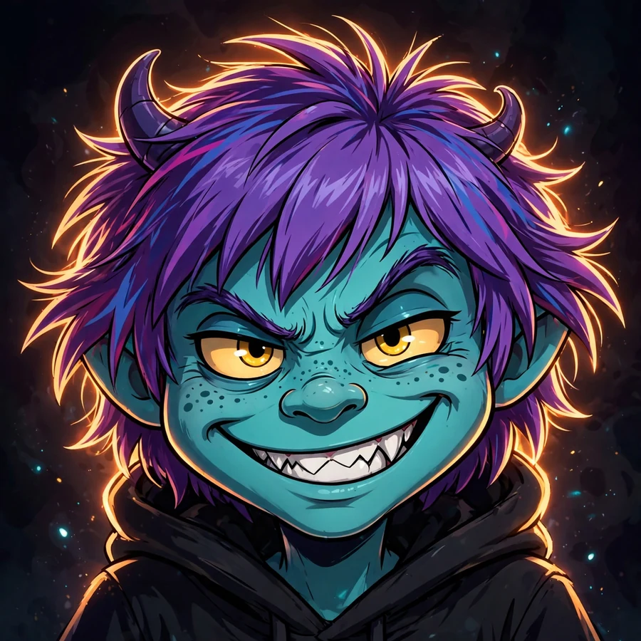 Meme pfps for tiktok: original mischievous meme grin portrait