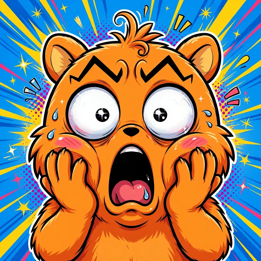 Tiktok pfp ideas funny: original shocked open-mouth meme face