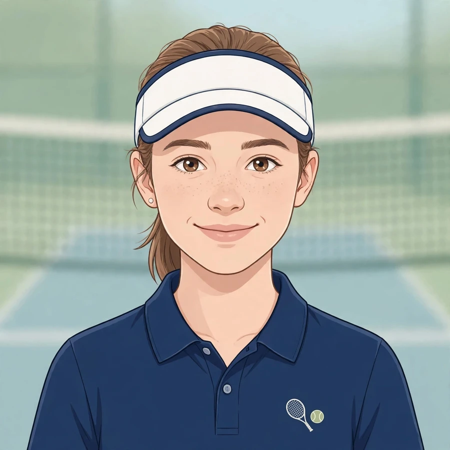 Preppy profile pictures for tiktok: original tennis-court chic portrait