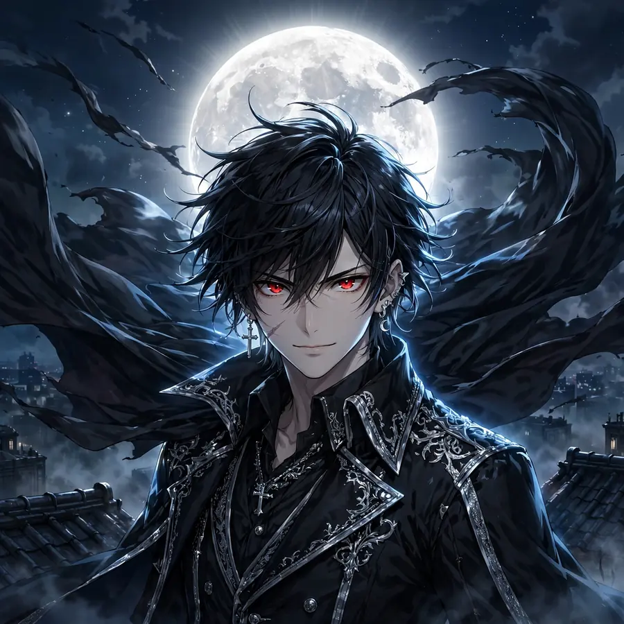 Anime vampire pfps: original dramatic