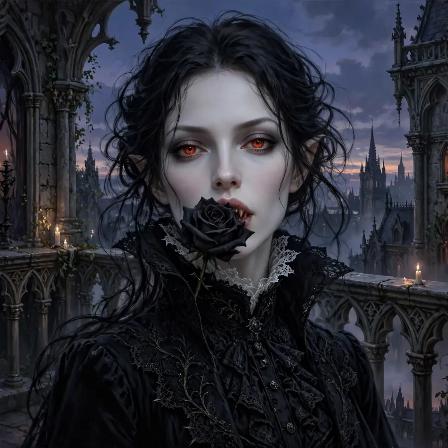 Vampire rose pfp: original garden